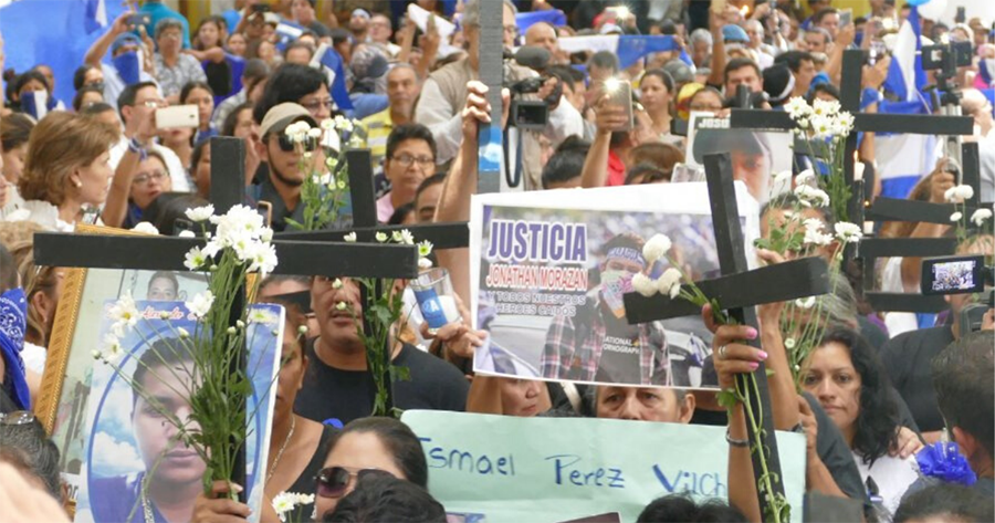 Madres de los asesinados por la represión de la dictadura Ortega-Murillo, 30 de mayo 2019