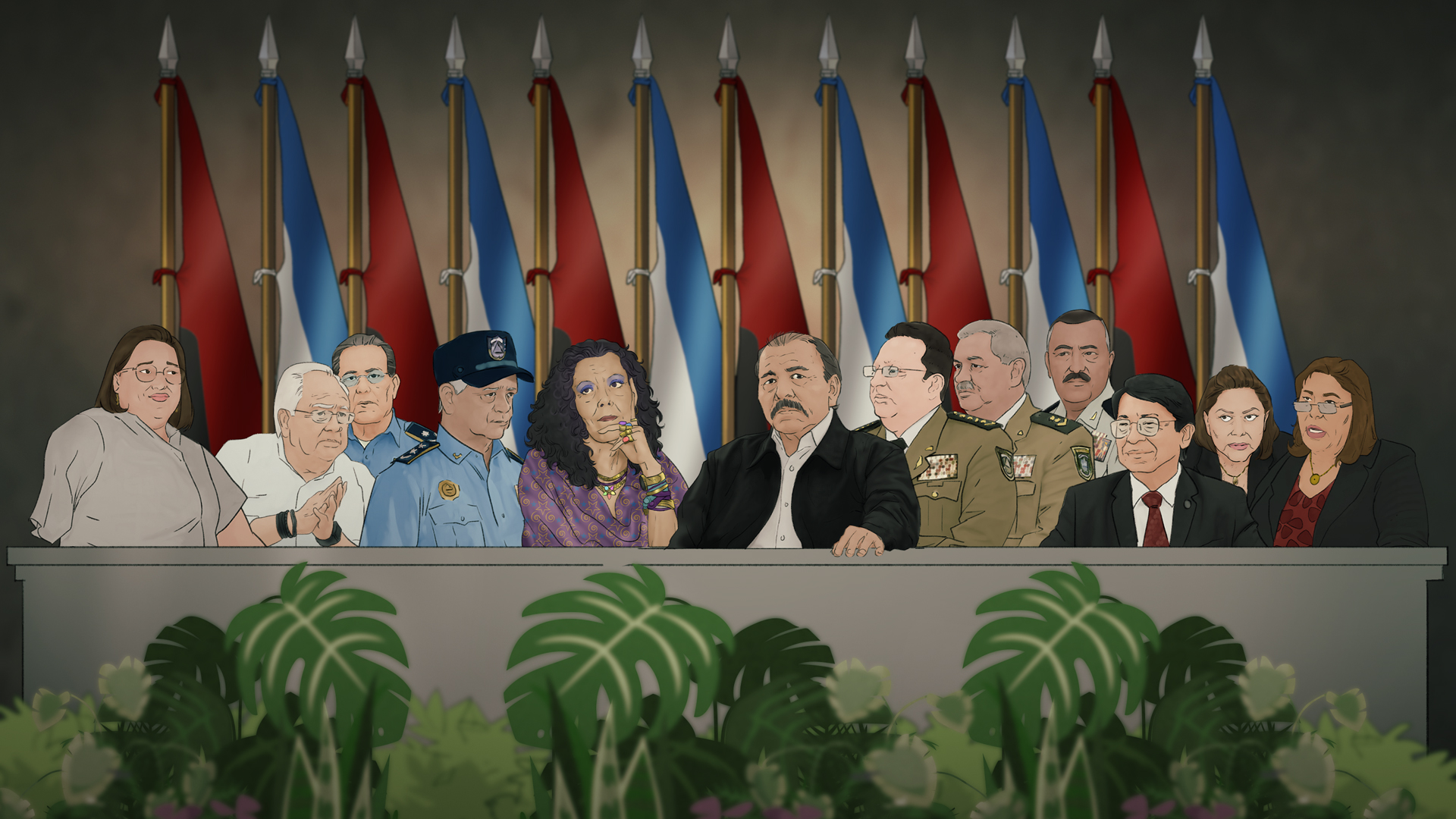 A la mesa con Daniel Ortega: los leales que se sientan junto a él