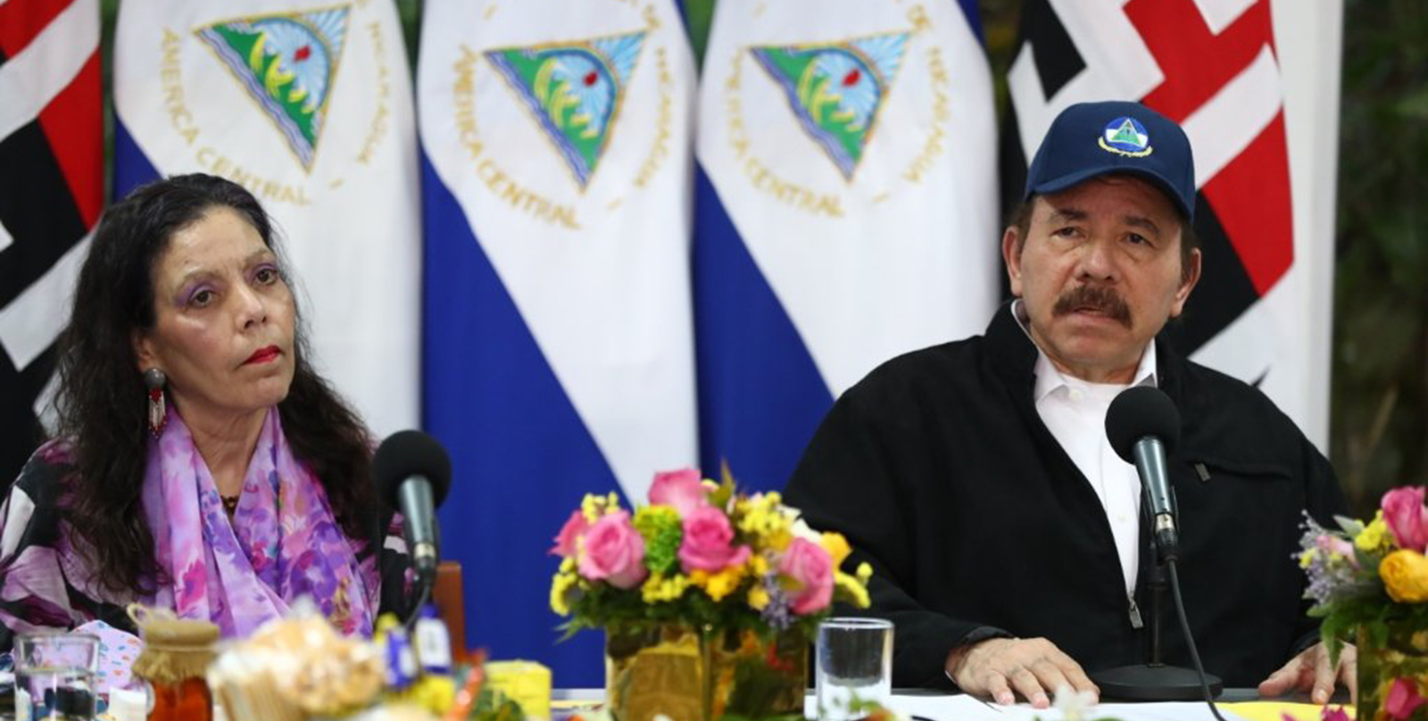 Daniel Ortega durante la celebración del Dia de los Trabajadores donde habló de un relevo y las confrontaciones