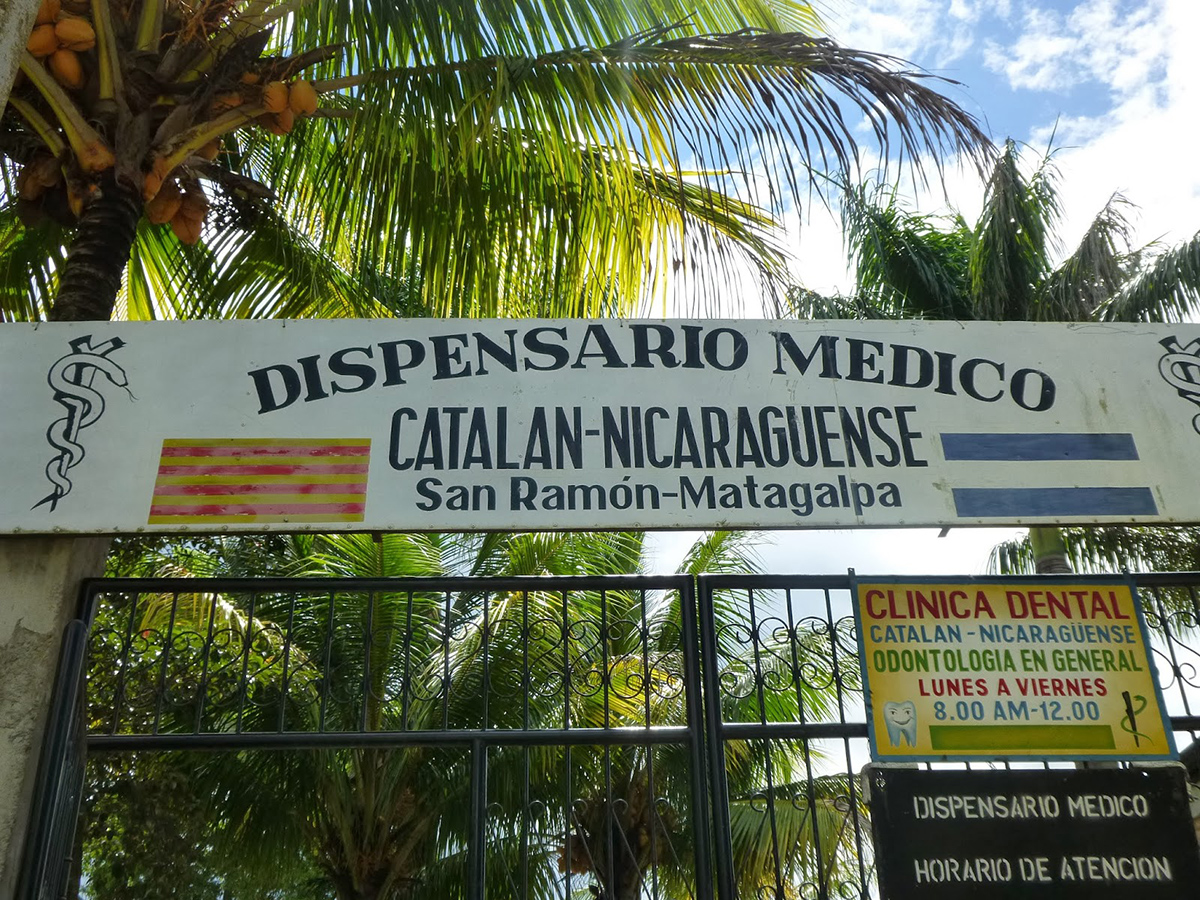 Dispensario Médico de la Asociación Catalana Nicaragüense de Amistad y Solidaridad, una de las 16 organizaciones canceladas este 28 de marzo por el régimen de Daniel Ortega.