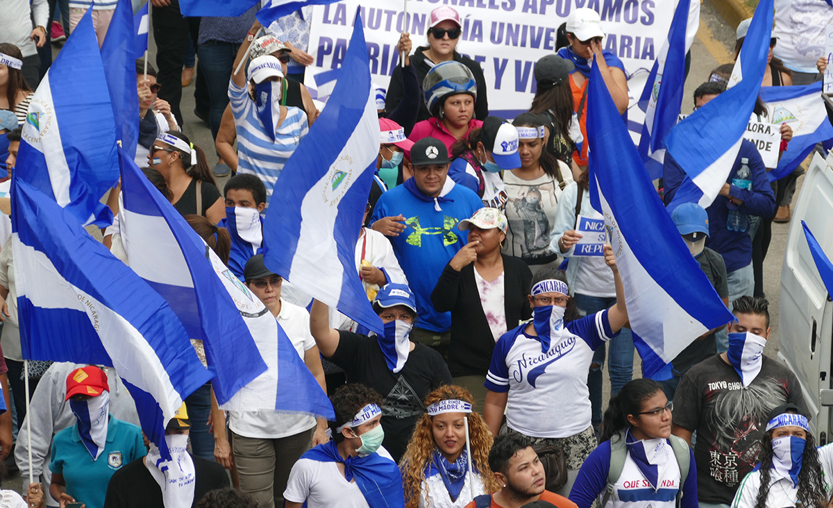 La juventud nicaragüense ha sido clave en la lucha cívica, iniciada desde abril de 2018