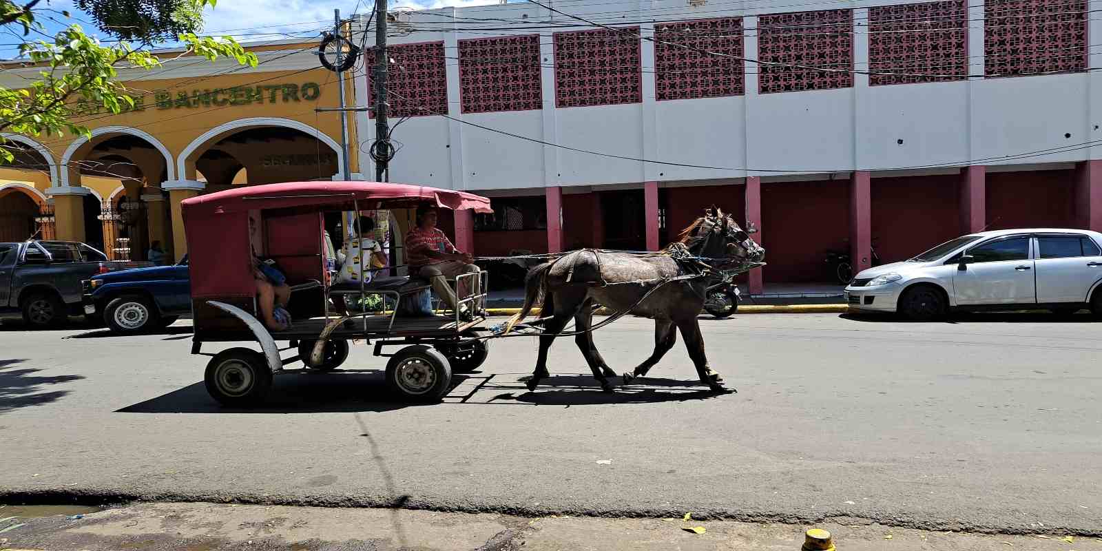 Los coches halados por caballos son una alternativa para el desplazamiento dentro de la ciudad de Masaya.