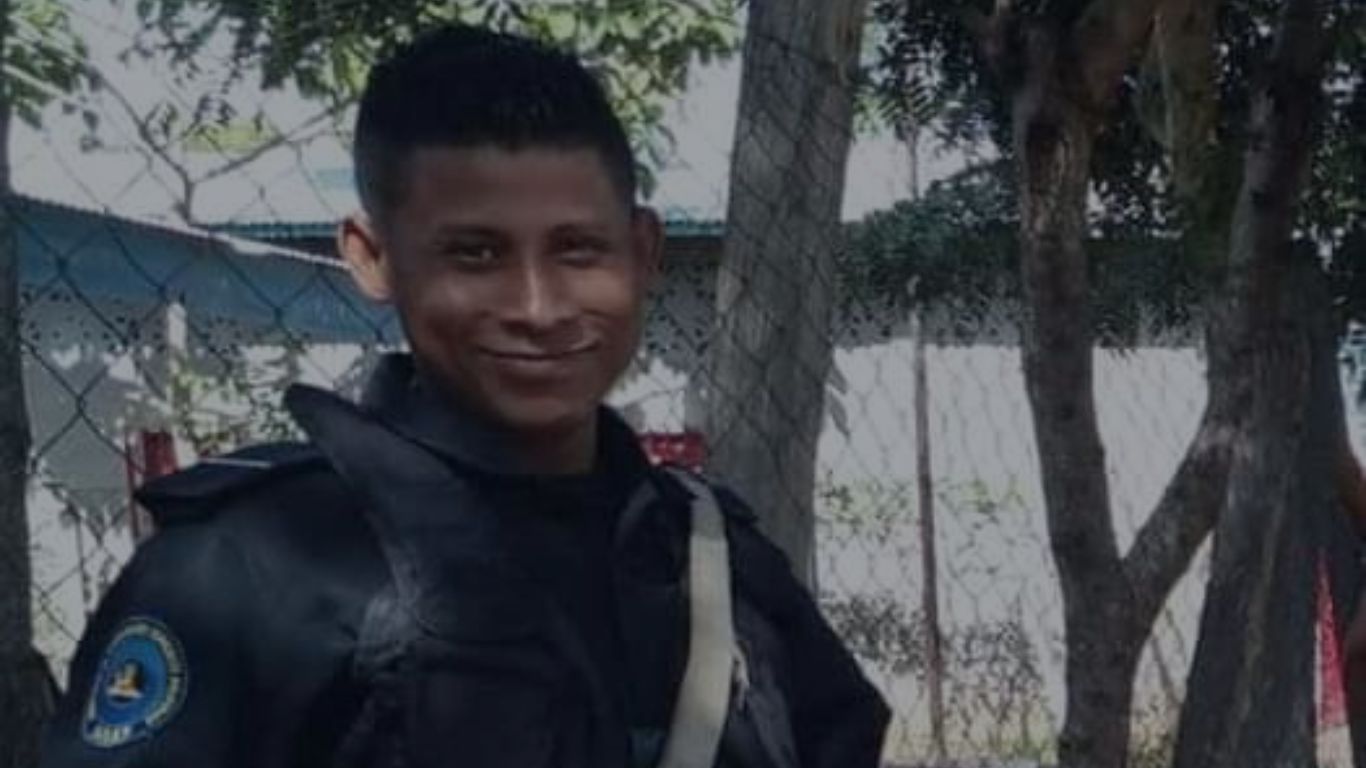 Alexander Urbina Mora, policía miskito asesinado el pasado 21 de febrero de 2023