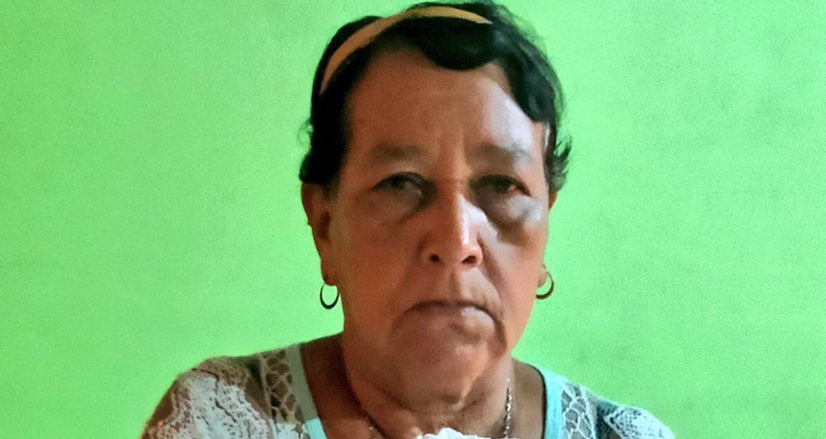Emérita Rodríguez, hermana del preso político Justo Rodríguez