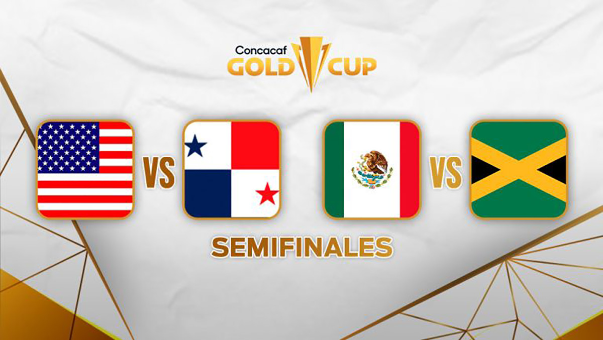 Las semifinales en la Copa Oro de la CONCACAF ya están definidas, arrancan este próximo miércoles 12 de julio