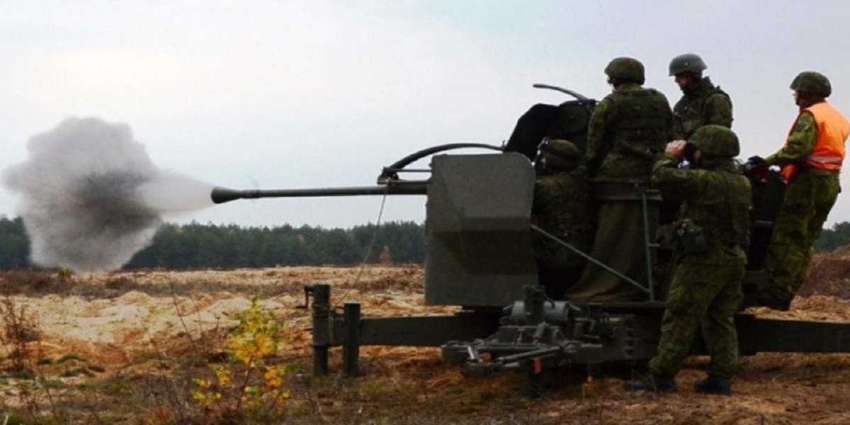 Un tanque de Ucrania proporcionado por la Unión Europea.