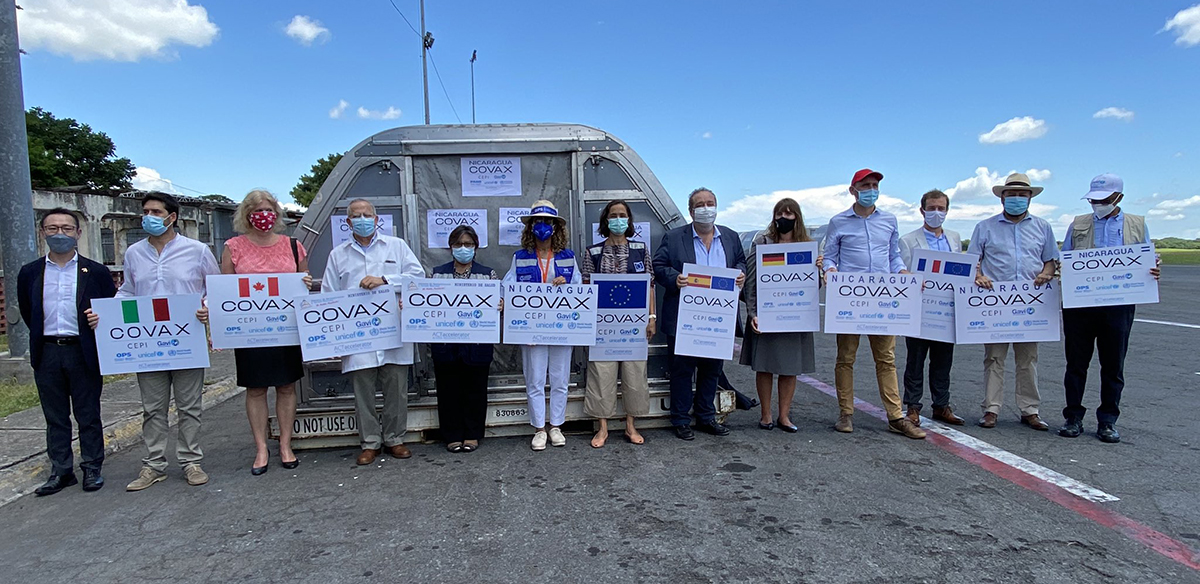 Nicaragua recibe 138,000 vacunas Covid-19 Sinopharm