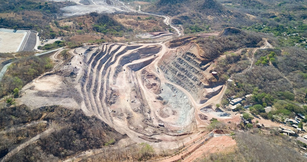 Distrito minero El Limón, León Nicaragua. El permiso de explotación minera cubre un área de 12.000 hectáreas y fue otorgado por Decreto Ministerial por un período de 25 años en 2002. Foto / Sitio web Caliber Mining
