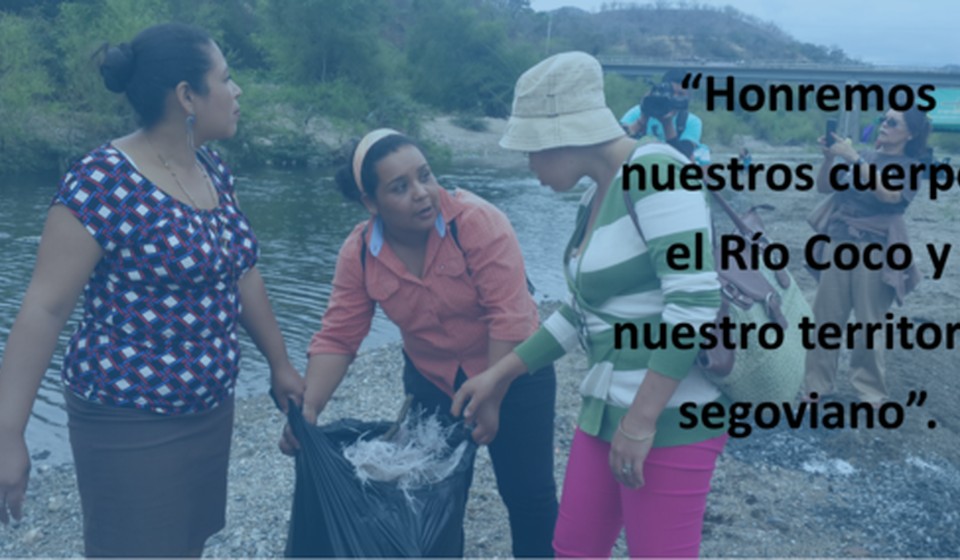  Segovianas celebran y "dejan una huella en el Río Coco"