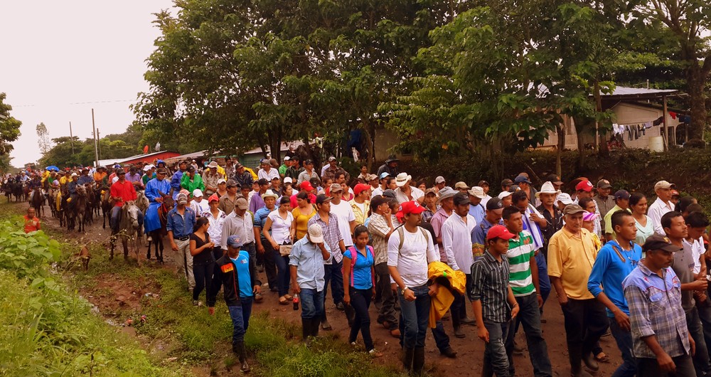 Marcha en el municipio de San Miguelito-Río San Juan