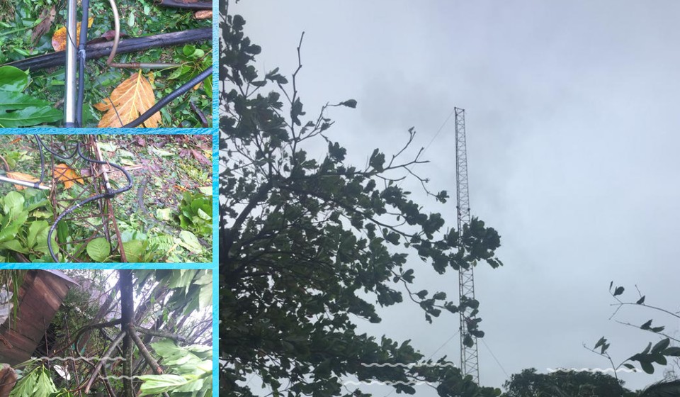  Huracán ETA derribó torre de radio Juvenil Puerto Cabezas