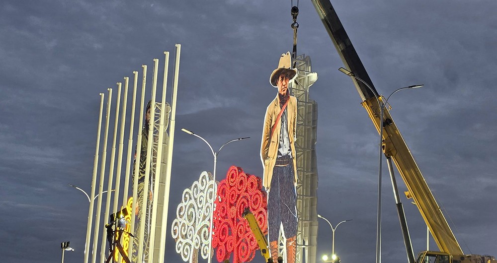Otro ángulo de las efigies instaladas en la Loma de Tiscapa. Foto: Enatrel