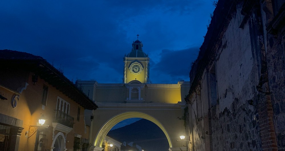El Arco de Santa Catalina, uno de los lugares emblemáticos de la Antigua Guatemala. Fotografía / Odette